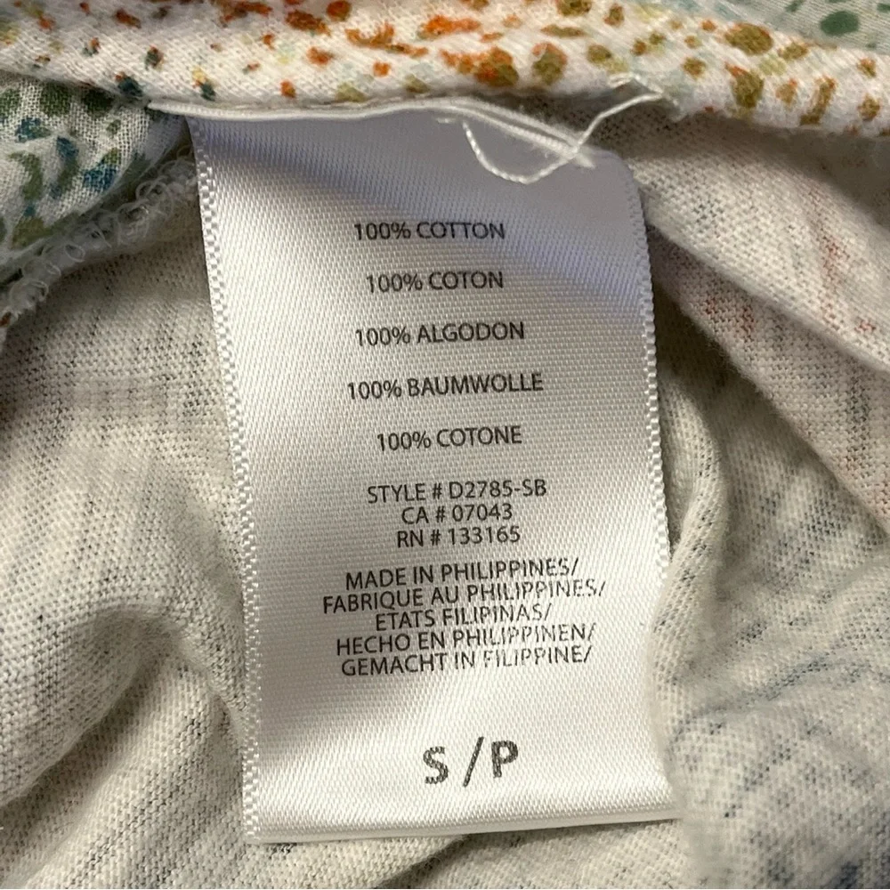 Anthropologie Eri & Ali Womens Boho Batwing Oversized Flowy Short Blouse Top S - Picture 12 of 12